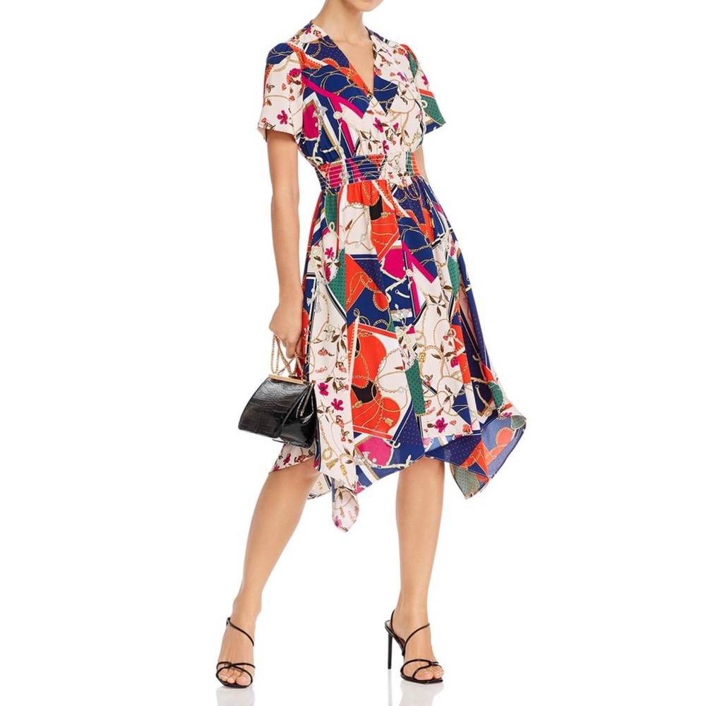 AQUA Multi Printed Women’s Midi Dress